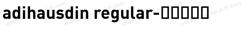 adihausdin regular字体转换